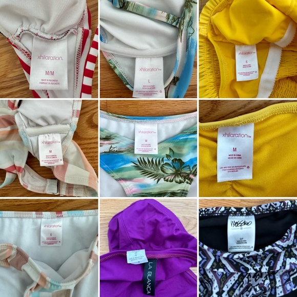 *9* Women's Swim Pieces (4 Tops + 5 Bottoms) - Picture 12 of 12
